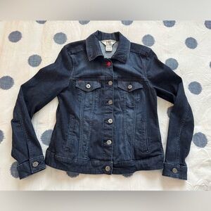 Denim Jacket with Silver Button